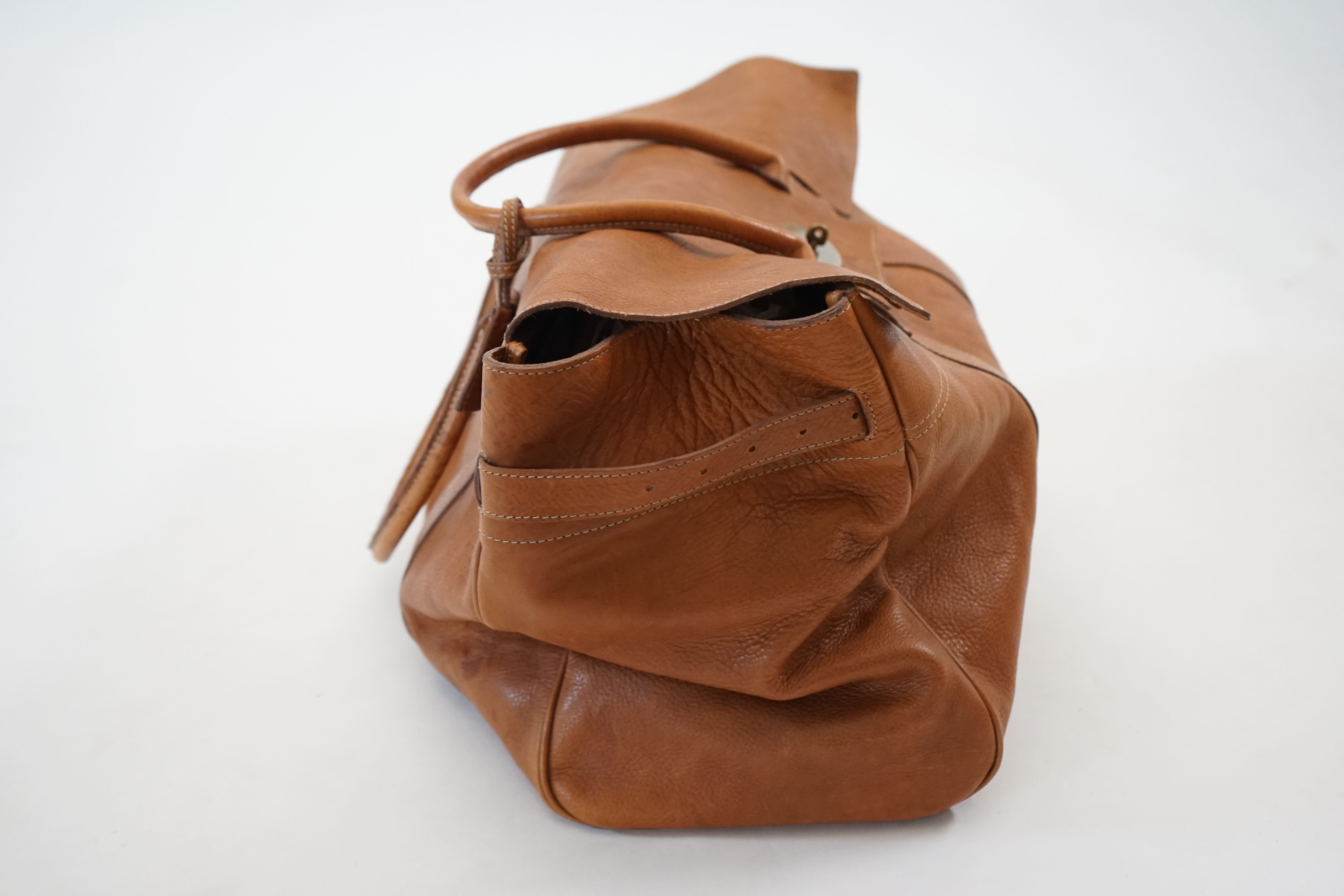 A Mulberry large Bayswater, in natural grain tan brown leather width 50cm, depth 20cm, height 30cm